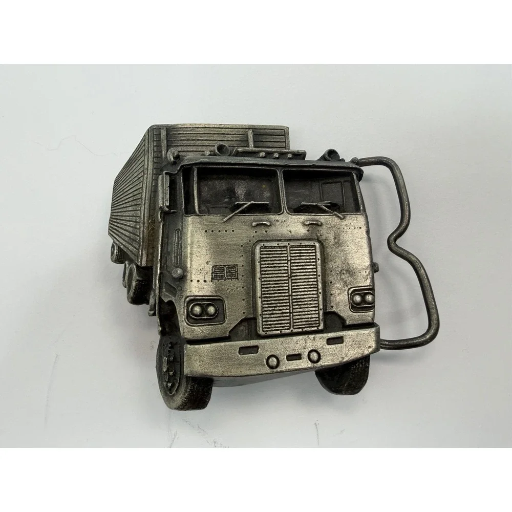 Bergamot Brass Works Truck Semi Rig Pewter 1978 Vintage